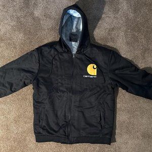 Men's 3XL Carhartt Zip-up Hoodie w/ pockets Logo on Chest & Back New w/o Tags
